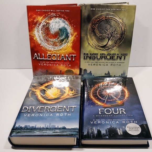 DIVERGENT COLLECTION by Veronica Roth: ALLEGIANT, INSURGENT, DIVERGENT & FOUR - Picture 7 of 7